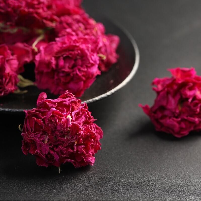 紫金玫瑰平阴重瓣红玫瑰新鲜干玫瑰花冠茶500g玫瑰花冠花草茶饮