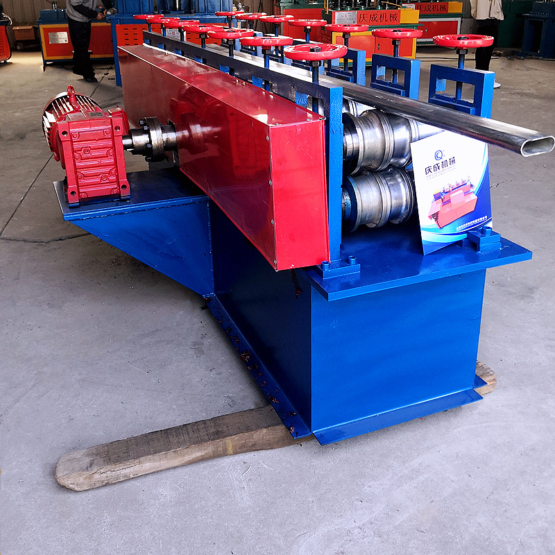 圆管压扁机农用棚椭圆管成型机大棚钢管改拔机圆管变椭圆管设备厂