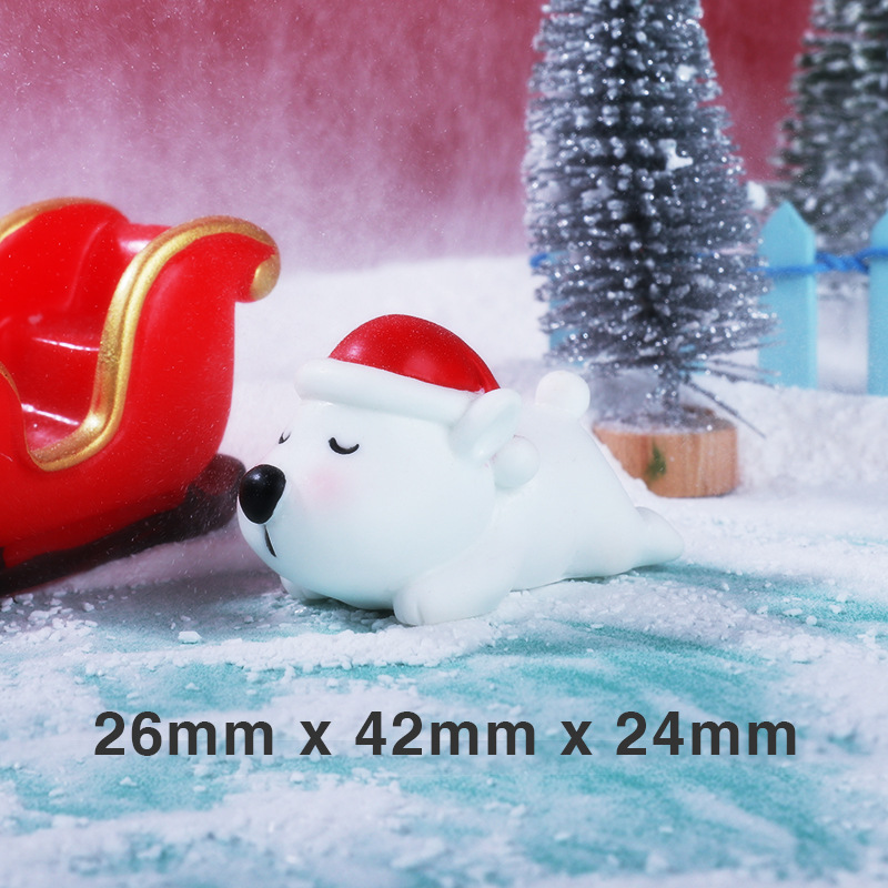 Micro Landscape Ornaments Cartoon Santa Claus Snow Scene Window Accessories Creative Resin Accessories Crafts Home Decoration