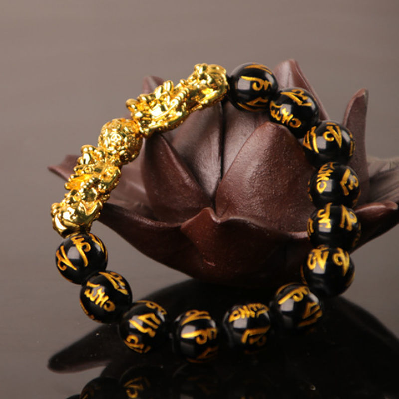 香港专柜正品貔貅手串霸气手链男款貔貅手链男士高档可拉伸不掉色