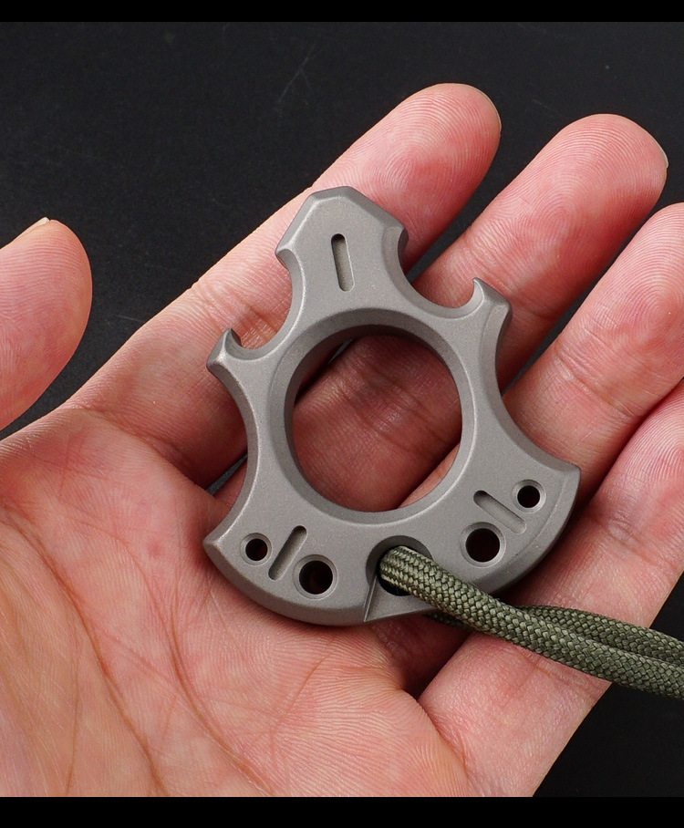 新款钛合金单指环手扣拳套车载防身武器合法自卫用品装备戒指环