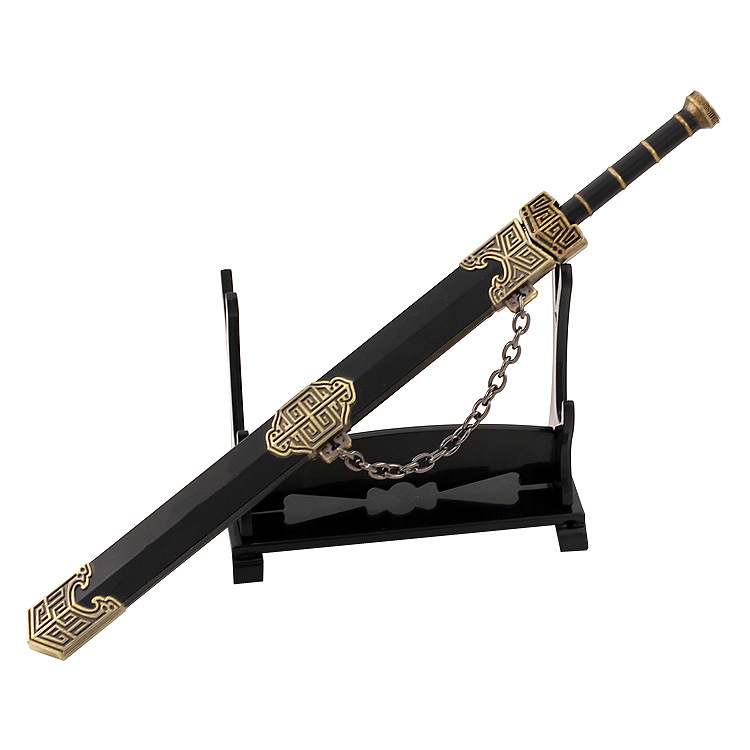 秦始皇剑古代名剑宝剑模型金属未开刃天子剑兵器收藏玩具摆件