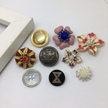 金属纽扣衣服辅料diy纽扣 金属脚钮扣大衣西装衬衫羽绒服镶钻扣子