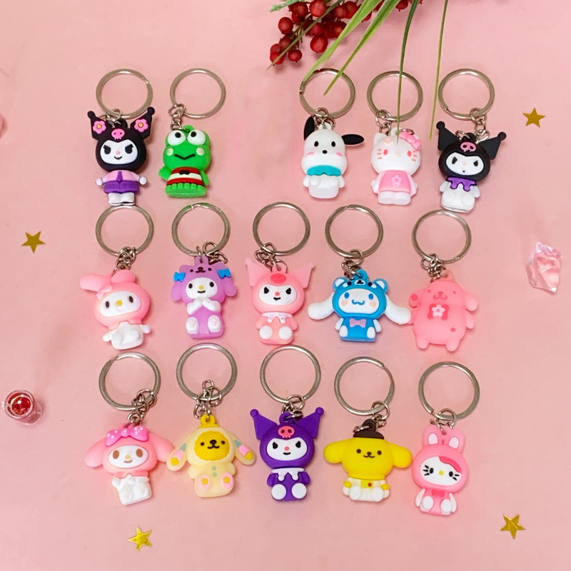 5264# Mini Sanrio Series Cartoon Doll Keychain Cute Clow M Melody Cinnamoroll Babycinnamoroll Pendant