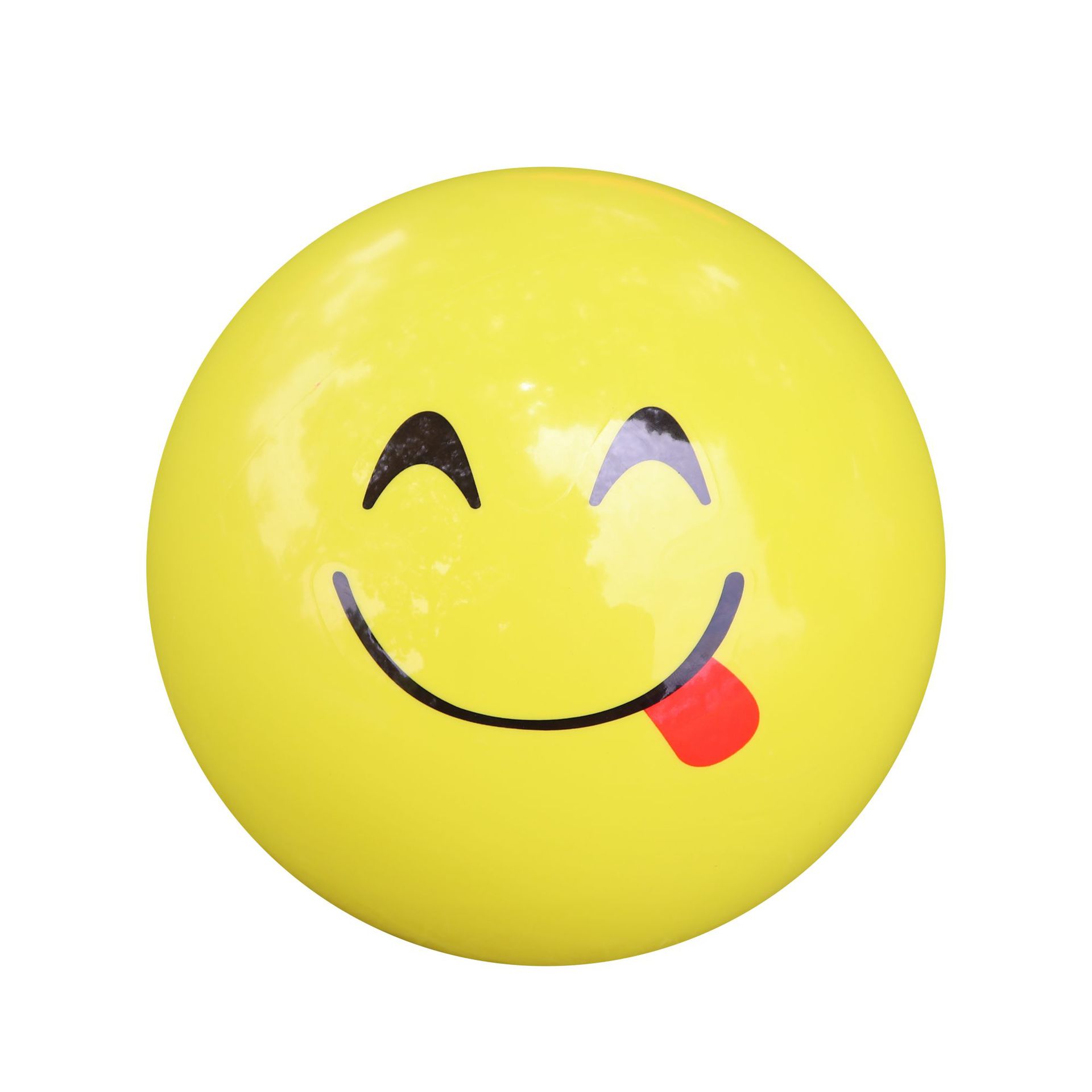 9寸pvc球黄色表情儿童充气玩具球幼儿园宝宝皮球拍拍球沙滩皮球