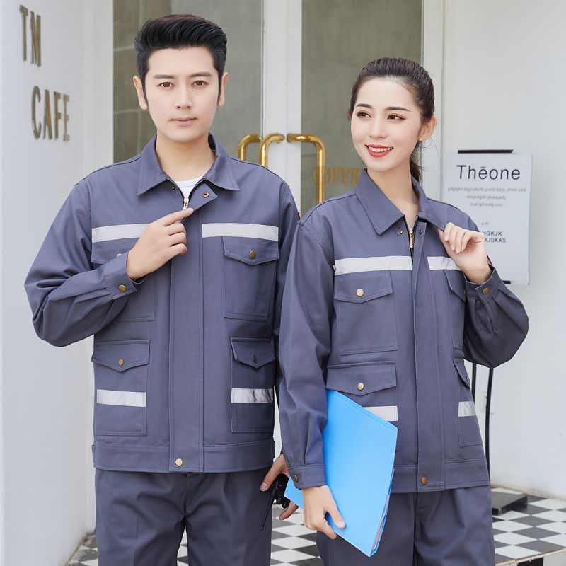 纯棉防阻燃工作服套装男春秋电焊消防钢铁厂电工耐磨防火烫劳保服