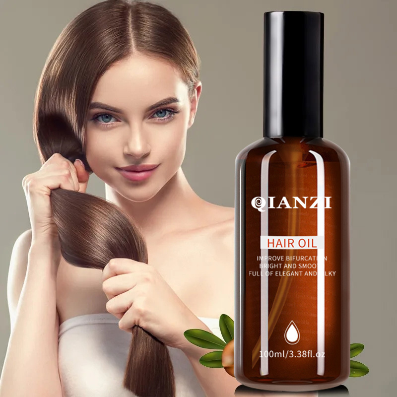 Hair Hair Care Essential Oil Repair Dry Curly Hair Oil Nut Female Anti-Frizz Soft Hair Tail Essential Oil Wholesale