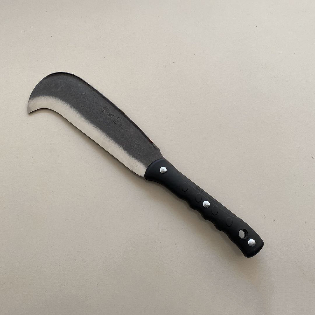 际友168塑柄带钩柴刀