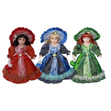 跨境热卖欧美宫廷维多利亚风情陶瓷娃娃家居装饰礼品玩偶收藏娃娃