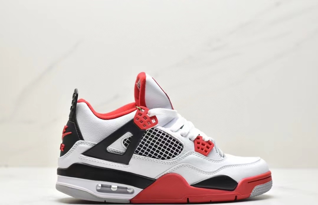 莆田批发aj4鸳鸯白绿黑猫白红复古男女篮球鞋休闲鞋百搭运动鞋