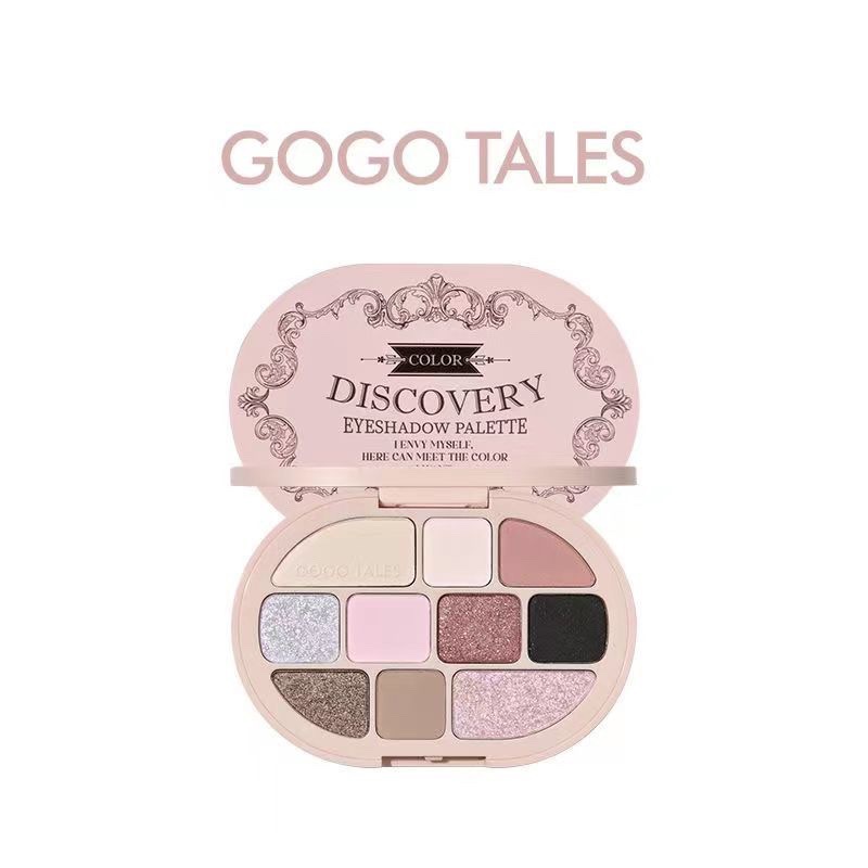 New Gogo Tales Gogo Dance Lolita Eye Shadow Plate Highlight Repair Makeup Palette Milk Brown Eye Shadow Gt486