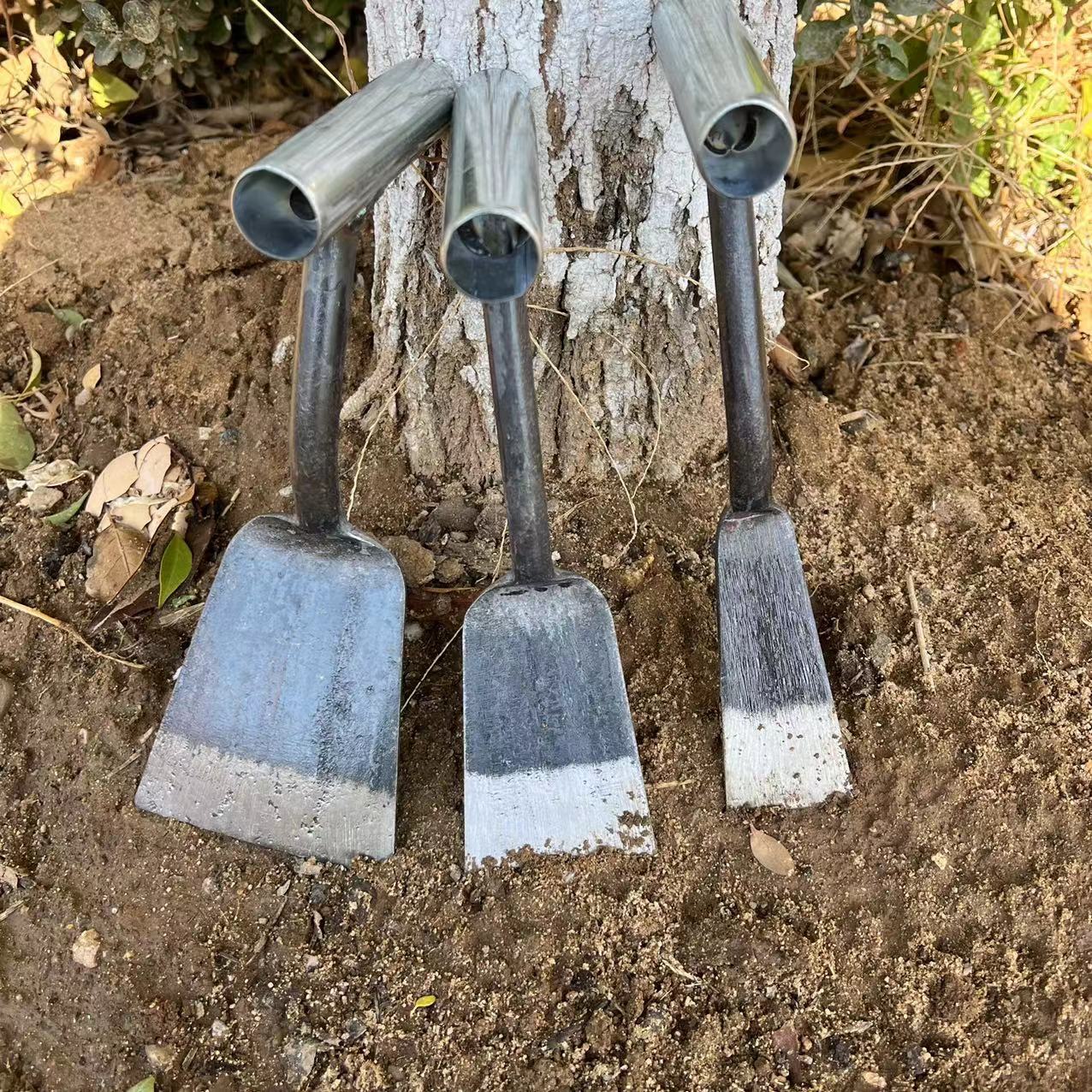 挖野菜铲子栽苗工具蒜铲子锻打一体除草铲大棚园艺共具