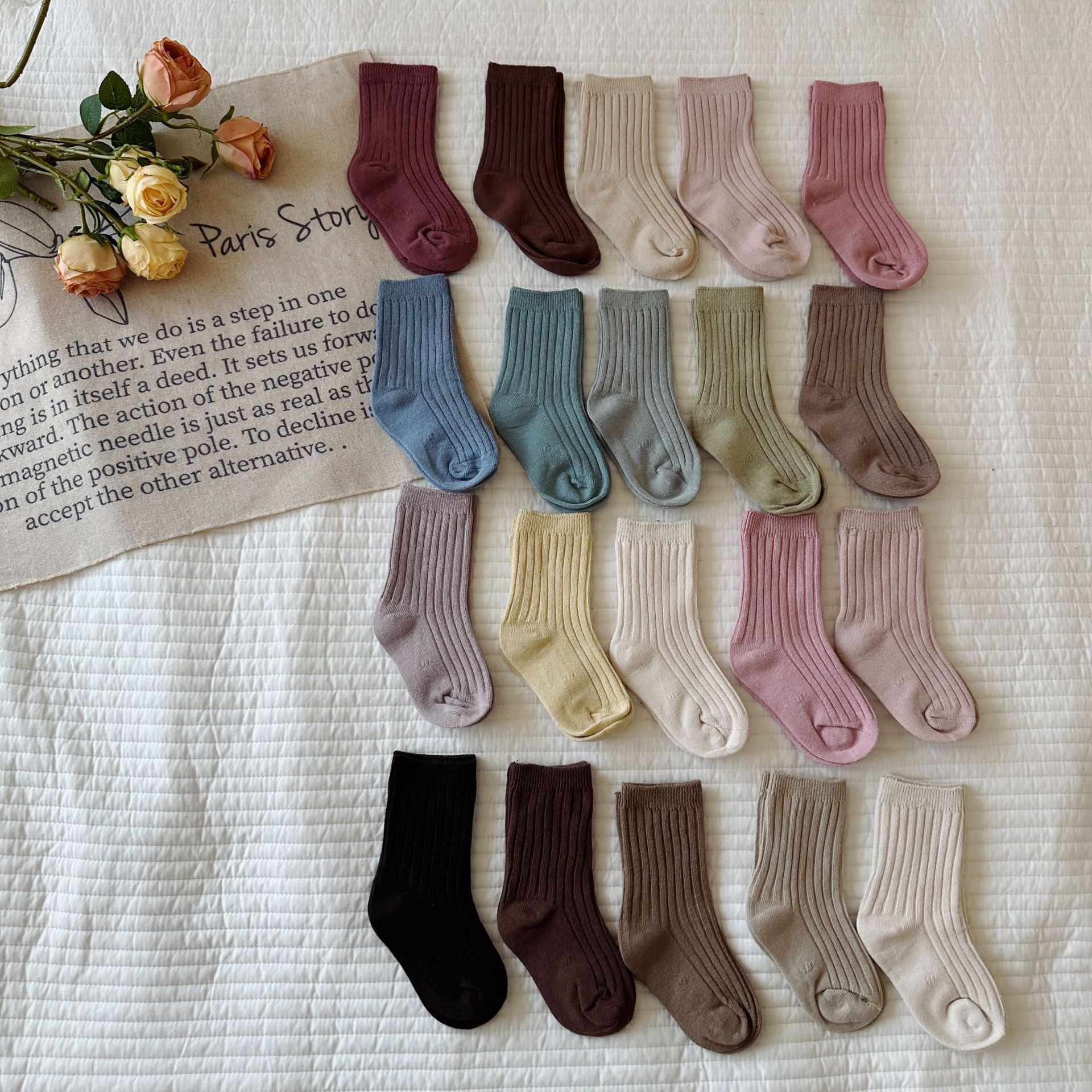 weimu children‘s clothing boys and girls socks 2023 autumn new children‘s tube socks baby cotton socks children ornament accessories