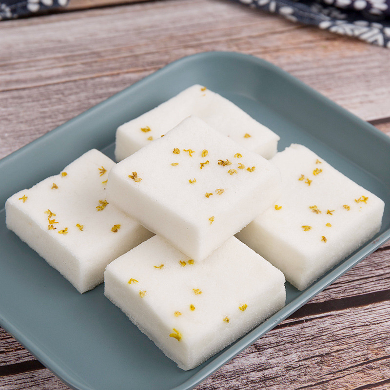 甜黄精糯糯米鳳梨酥罗汉果甜糯薏米仁传统云片糕合川桃片桂花糕米糕