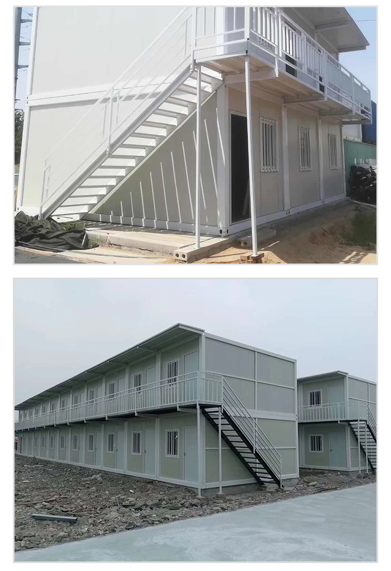 集装箱房双层打包箱式房办公活动房移动工地宿舍住人两层集装箱房