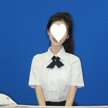 日系短袖女白衬衫学院风衬衣jk制服套装校服学生毕业班服演出服