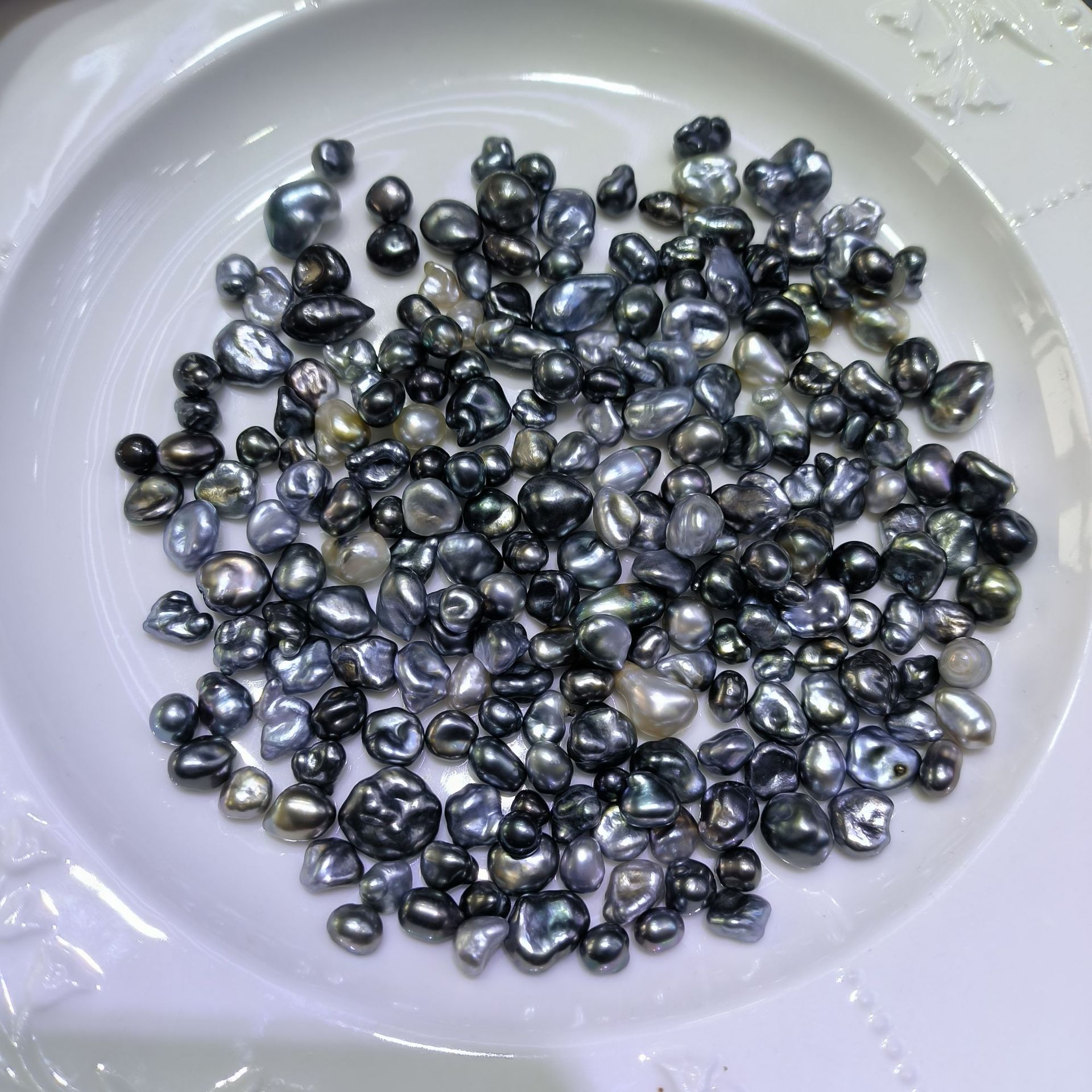 4-9mm大溪地keshi海水珍珠diy手工手链项链散珠裸珠油亮无瑕批发