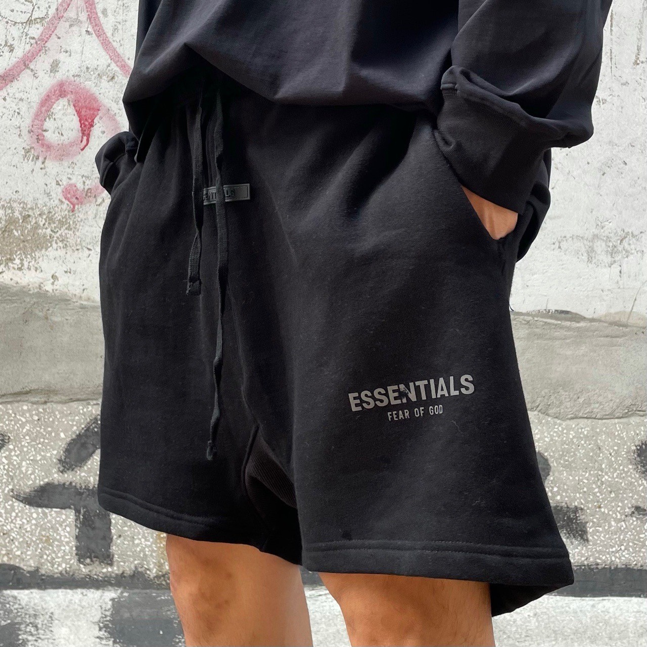 外贸fog夏季短裤男高街essentials复线潮牌fog运动休闲宽松五分裤