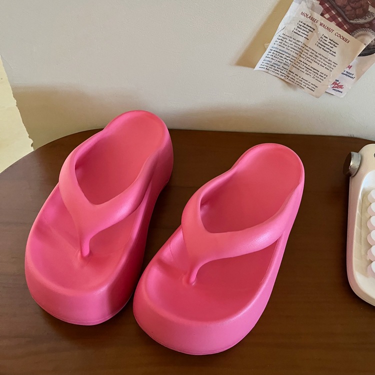 增高厚底人字拖eva女夏季外穿踩屎感凉拖鞋家居浴室防滑家用拖鞋
