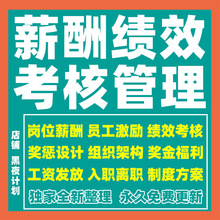 文档管理岗位员工制度word福利激励薪资设计方案薪酬奖金绩效考核