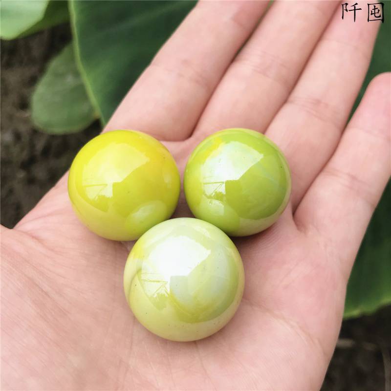 16mm25mm瓷球玻璃球波珠实色弹珠球跳棋子陶瓷玻璃球跳棋玩具配件