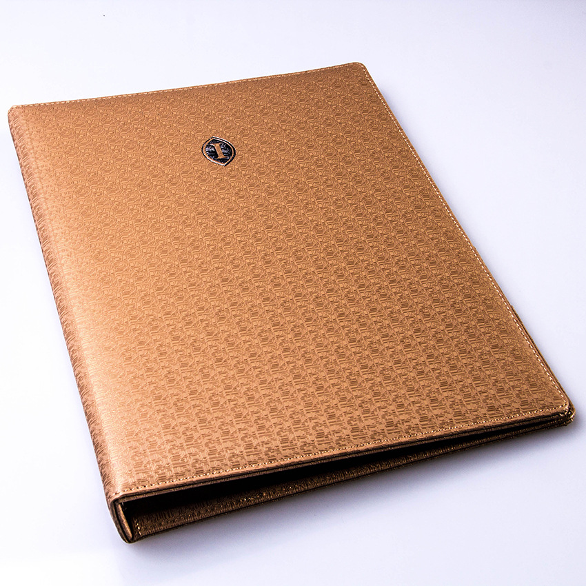 厂家定制酒店餐厅皮革服务指南菜单夹酒水夹可印LGO