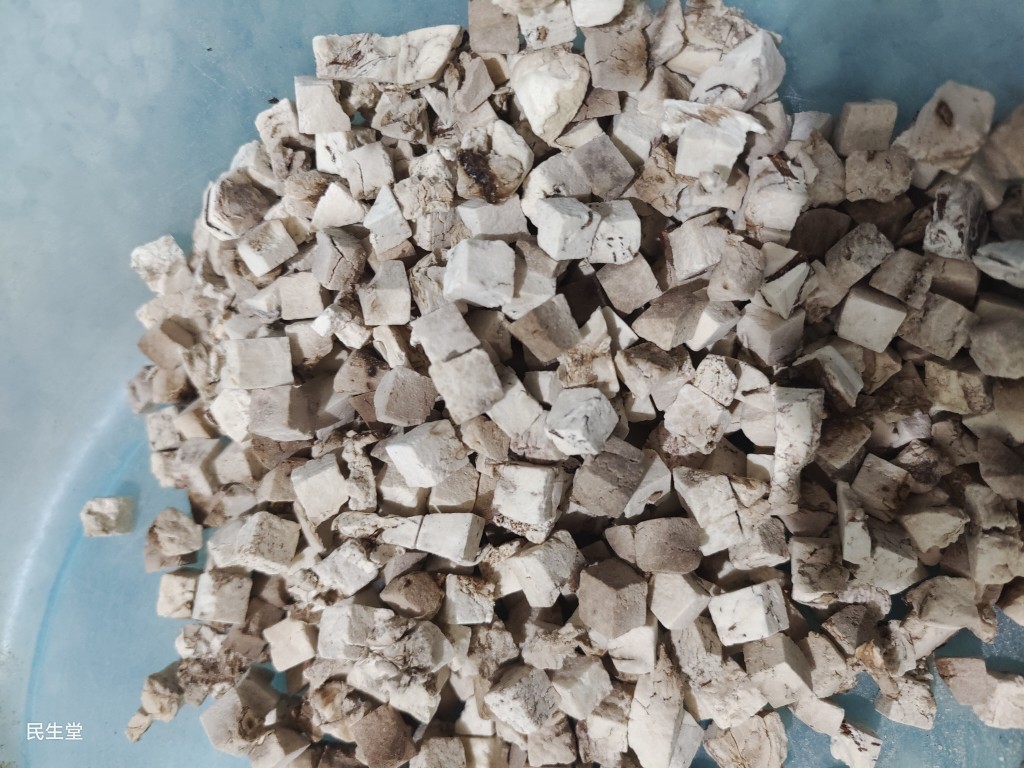 正品岳西纯无硫熏茯苓丁块新货500克包邮另有茯神山药芡实莲子