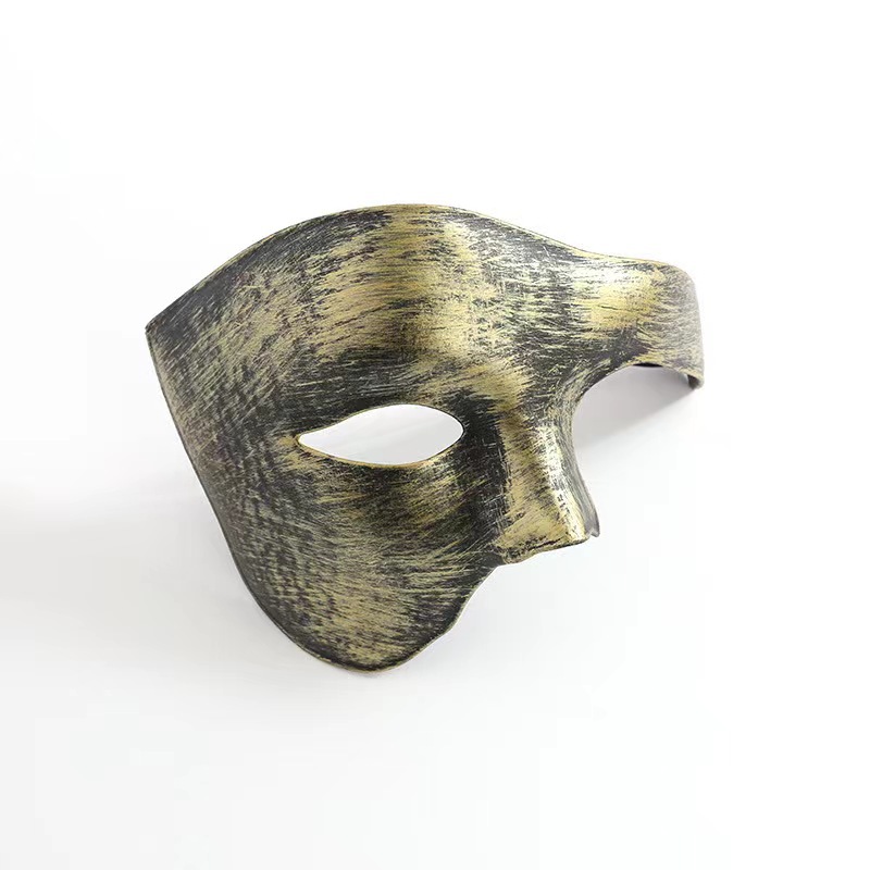 万圣节装扮年会化装舞会男假面半脸成人歌剧魅影复古王子独眼面具