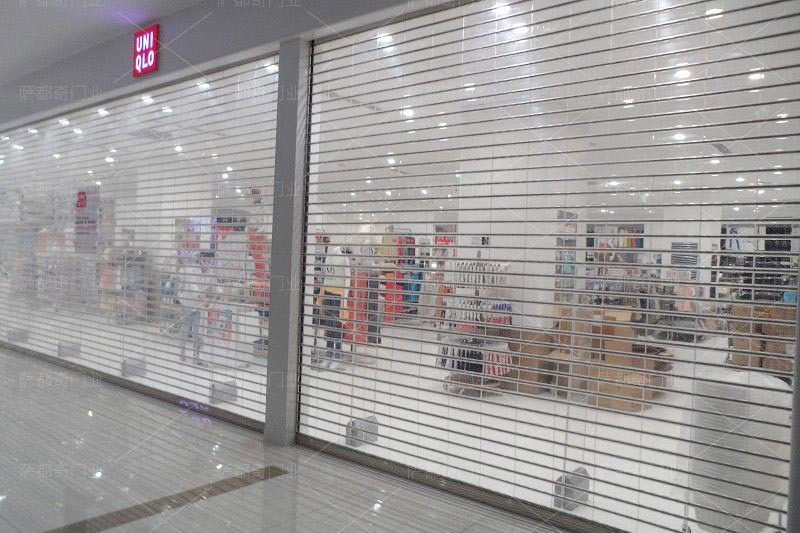 厂家供应水晶卷帘门 商场超市透视电动透明卷闸门工厂批发价销售