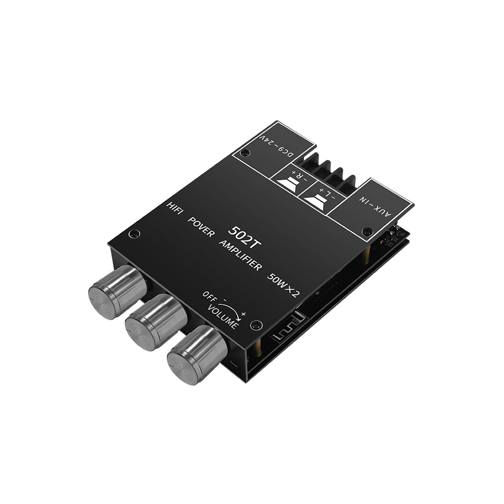 0音频功放模块50w*2高低音调节低音炮双声道立体声