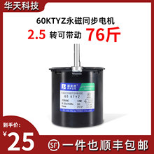 低速微型交流220V/60KTYZ永磁同步电机减速电机/14w 慢速小型马达