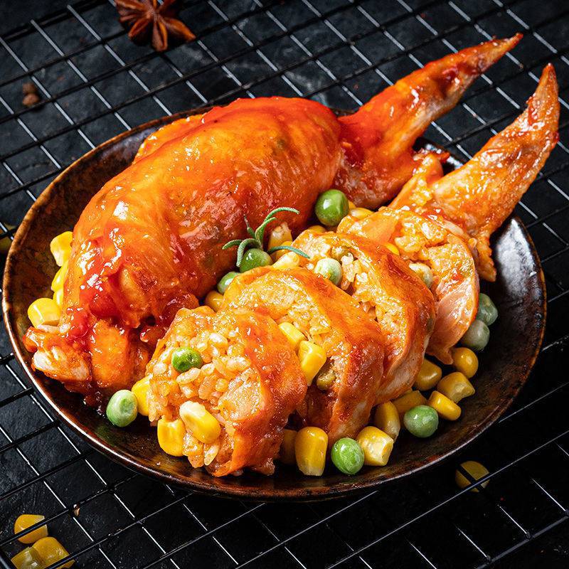 鸡翅包饭糯米烤翅台湾风味半成品新鲜冷冻腌制全鸡翅网红夜市小吃