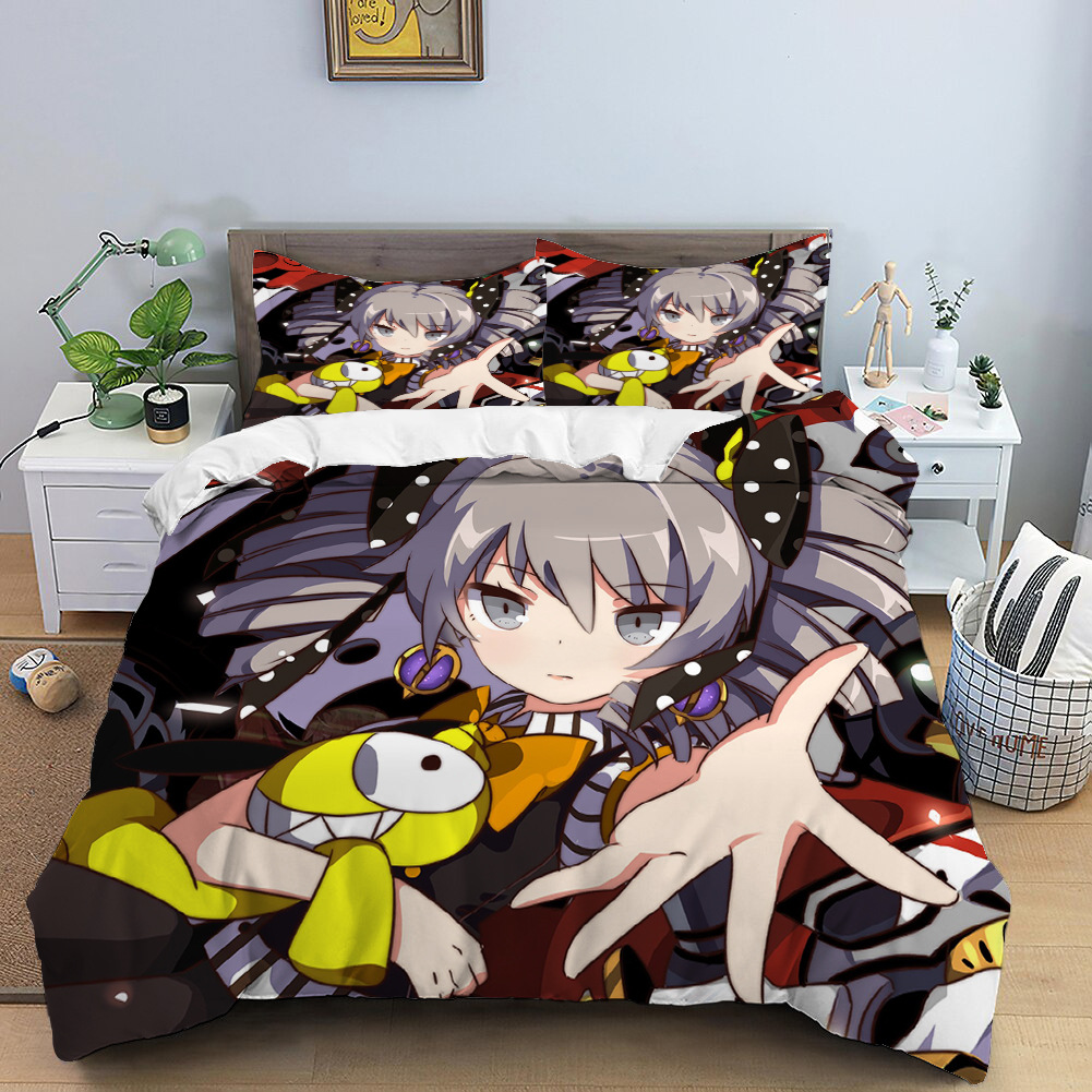 崩坏3系列床上用品diy来图制作动漫四件套一件代发被套跨境三件套