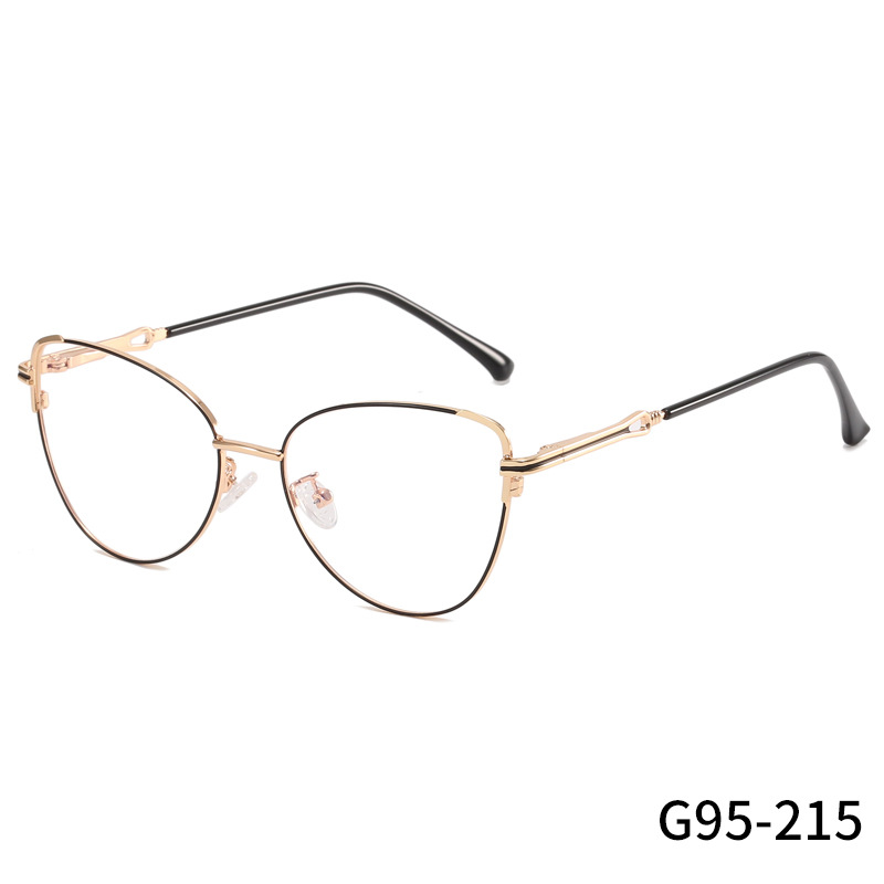 Optical Frames Metal Spectacle Frame Internet Celebrity Face Trimming Decoration Plain Glasses Myopia Glasses Rim