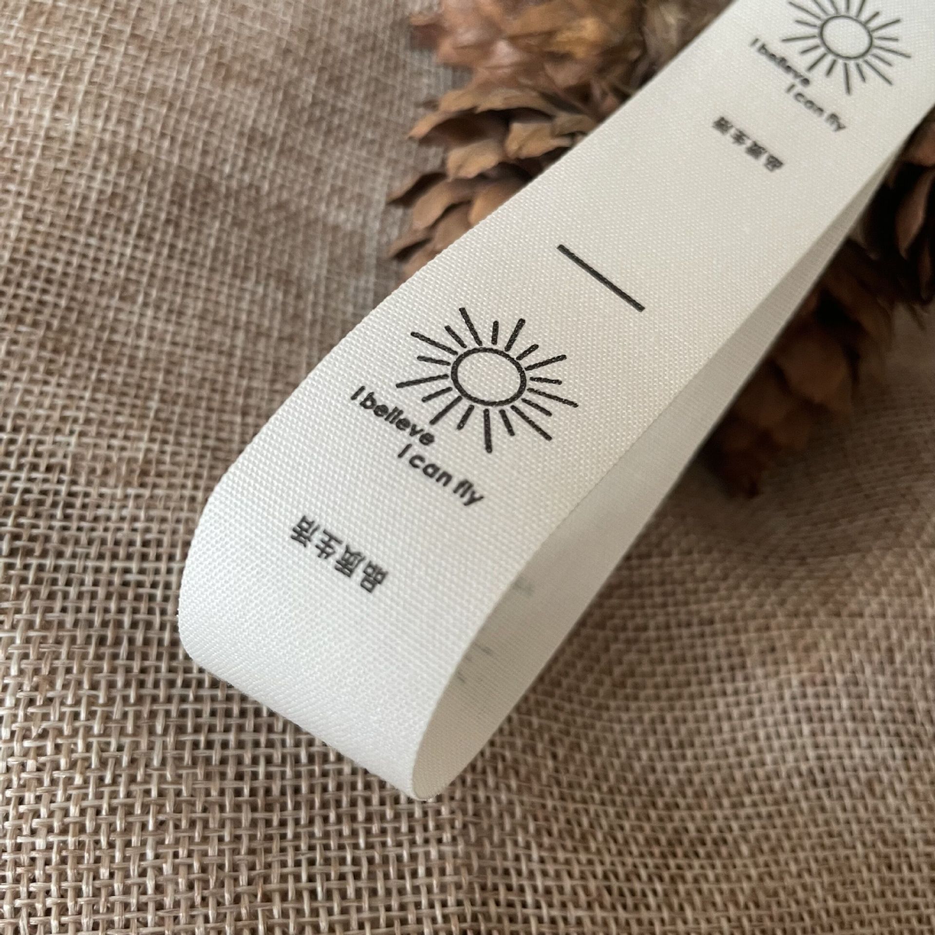 服装纯棉领标定做 全棉涤棉衣标定制 棉布印标订做 童装棉带商标