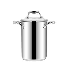 304加厚不锈钢芦笋锅带盖食品级家用汤锅油炸锅隔渣锅加高奶锅