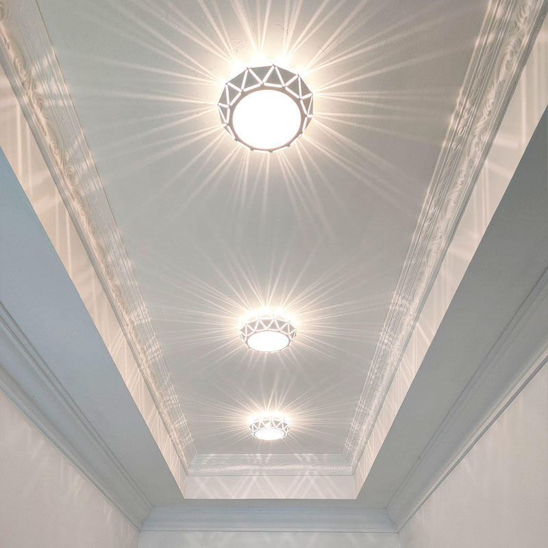 走廊灯新款简约过道灯家用入户玄关走道吊顶led筒灯射灯亚马逊