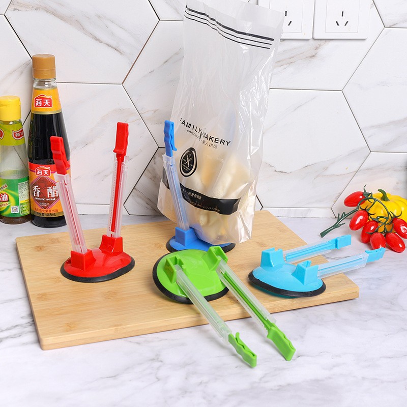 Cross-Border Hot Sale Freshness Protection Package Bracket Hanging Bag Device Factory Direct Sales Practical Hot-Selling Kitchen Bag Holder Rack