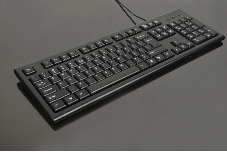 双飞燕kr-85办公耐用单键盘台式笔记本通用外接104键四方格软按键