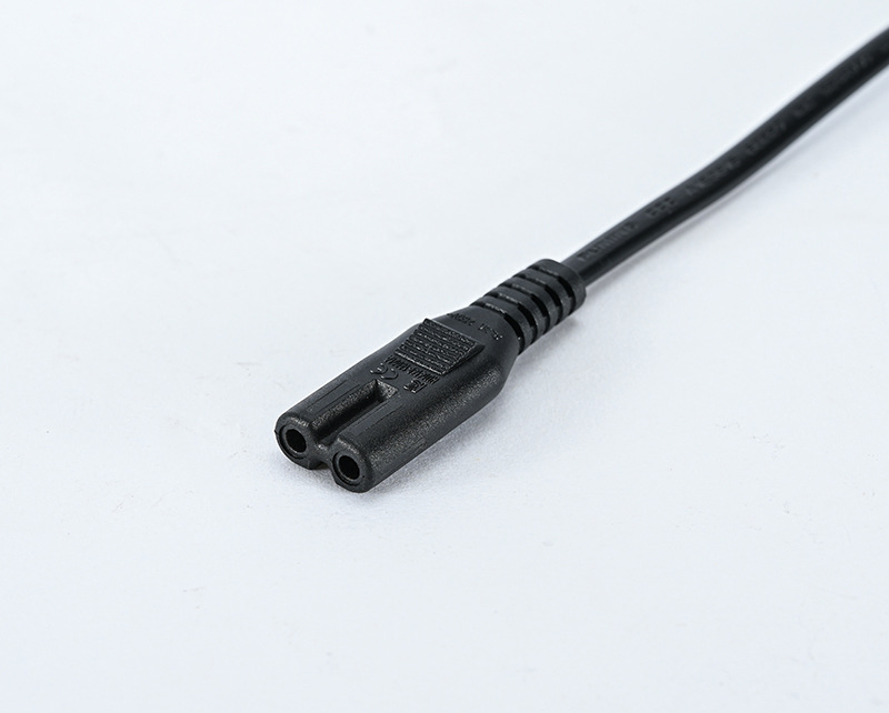 澳规两插电源线saa认证 2*0.75澳标两芯八字尾电线纯铜上锡插头线