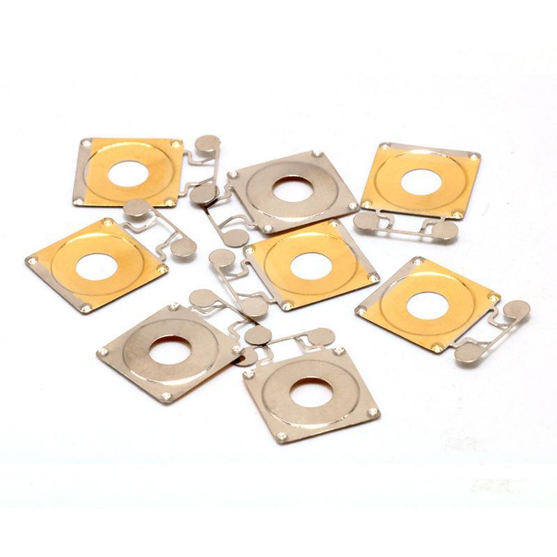 供应供应中间带孔异形健身器材开关 按键接触开关方形穿孔锅仔片