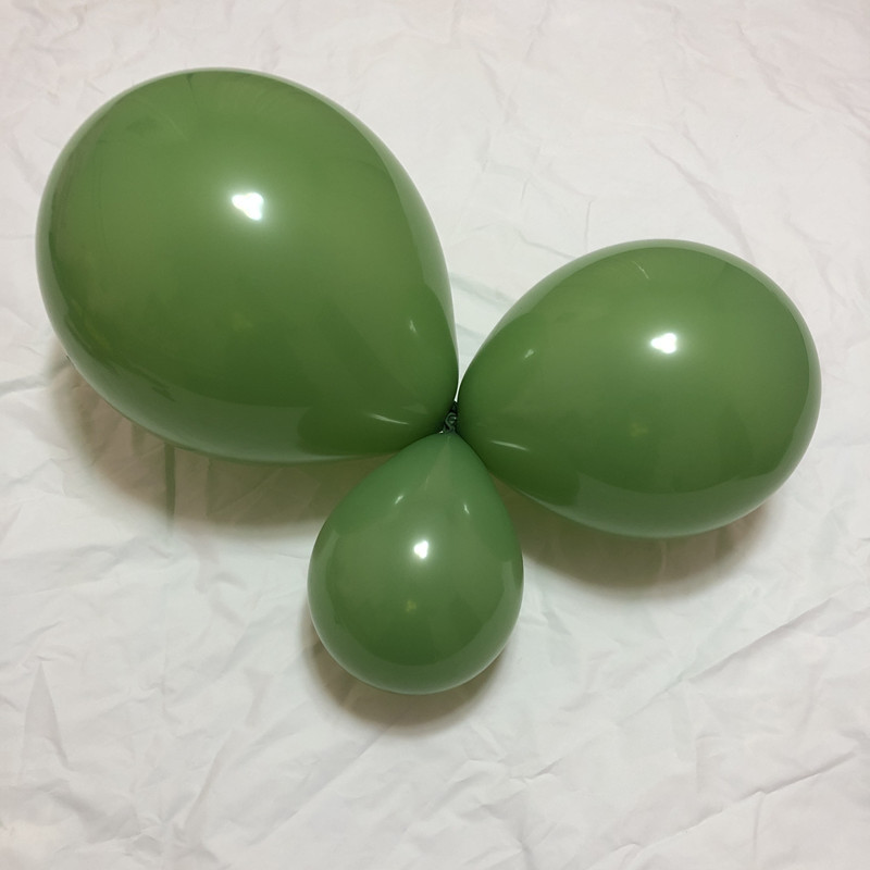 Tongrui Brand Avocado Green Balloon 5-Inch 10-Inch 12-Inch 18-Inch Bean Green Birthday Party Olive Green Latex Balloon