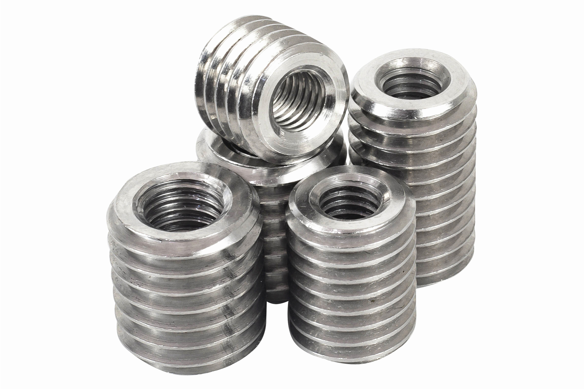 304不锈钢内外牙螺母螺纹转换牙套螺丝螺纹护套m3m4m5m8m10m12m16