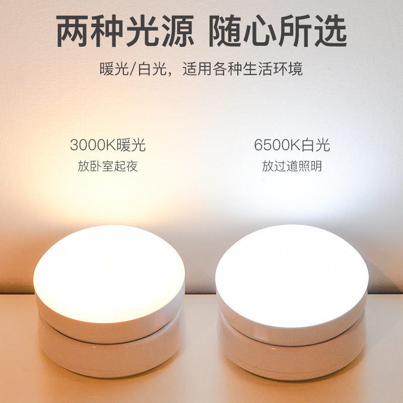 Cross-Border Creative Human Body Induction Lamp Bedroom Bedside Wall Lamp Stair Corridor Living Room Cabinet Lamp Rechargeable Battery Night Light