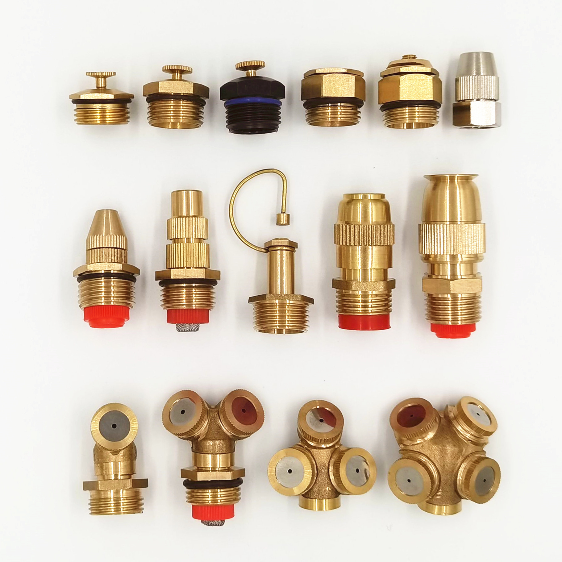 喷雾头浇花喷淋除尘雾化微喷头塑料浇地设备草坪水泵降温浇水农用