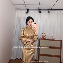 春季新品连衣裙仿莫本西藏服传统藏族服装复古藏裙舒适民族风长裙