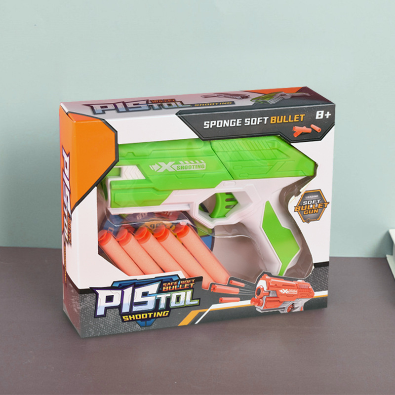 跨境儿童玩具枪软弹枪可发射吸盘枪男孩子弹枪玩具手枪地摊货批发