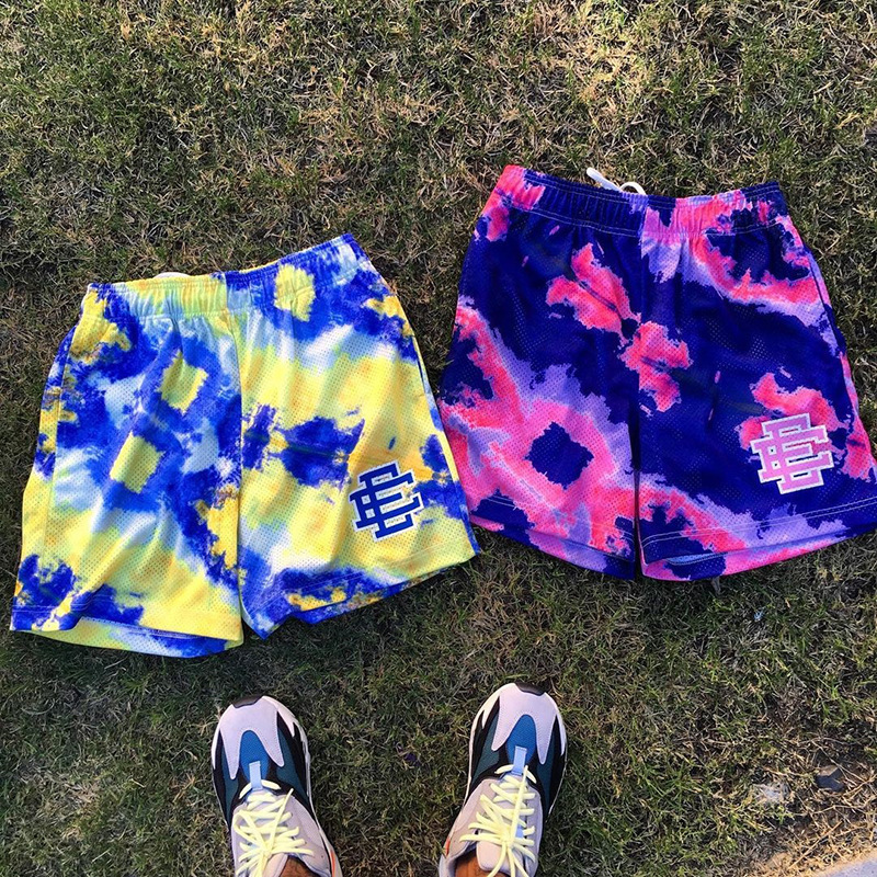 eric emanuel休闲运动网眼沙滩短裤男eeshorts情侣潮宽松五分短裤