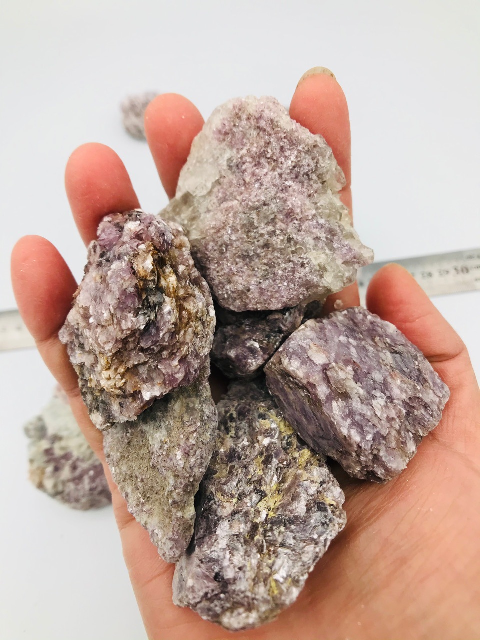 天然石 锂云母原石矿物教学教材矿物标本批发零售