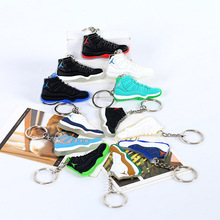 DIY厂家乔丹aj系列篮球鞋钥匙扣 创意pvc软胶钥匙扣批发